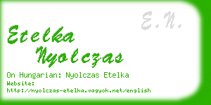 etelka nyolczas business card
